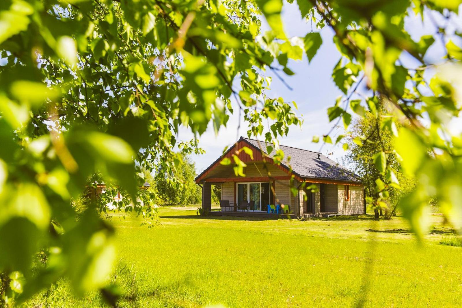 Surf Domki Habenda Z Sauna Ogrodowa Sarbsk Exterior foto